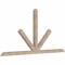 Ekena Millwork Saratoga Smooth Timber Gable Bracket, Douglas Fir, 96"W x 48"H x 3 1/2"D x 3 1/2"F, 12/12 Pitch GBW096X48X0404SAR00SDF - alternate 5